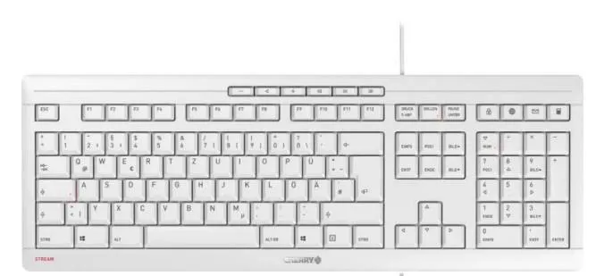Cherry Cherry Tastatur 'Stream JK-8500', weiß – Produktbild 4 von 4