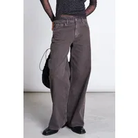 JAN N JUNE JAN 'N JUNE Damen vegan Jeans Mit Weitem Bein Und Mittlerer Leibhöhe, Farbe „tacna Mud“ – Produktbild 1 von 1
