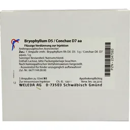 Weleda WELEDA BRYOPHYLLUM D 5/Conchae D 7 Ampullen 5X10 ml Ampullen – Produktbild 1 von 1
