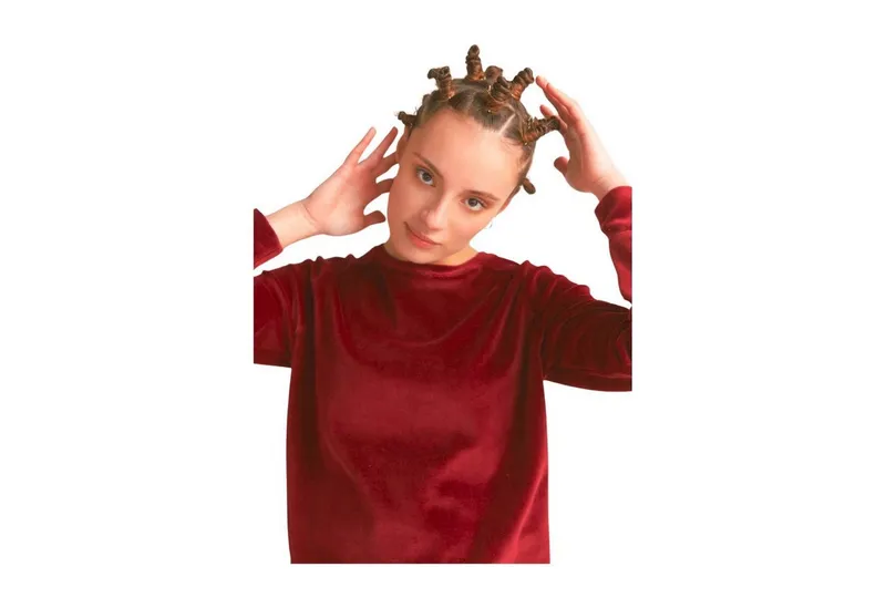 Leela Cotton Leela Cotton Sweatshirt Nickysweatshirt, Rot, – Produktbild 3 von 5