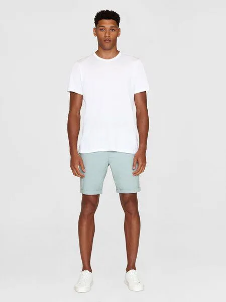 KnowledgeCotton Apparel KnowledgeCotton Apparel Shorts - CHUCK regular chino poplin shorts, Blau (gray mist), – Produktbild 3 von 4