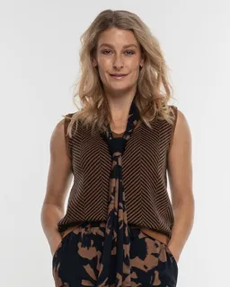 Alma & Lovis Alma & Lovis Herringbone-Pullunder aus softem Bio-Baumwoll-/Woll-Mix | Cot-Wool Pullunder – Produktbild 1 von 1