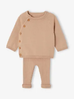 Vertbaudet Vertbaudet Baby Strick-Set aus Jacke und Hose – Produktbild 1 von 1
