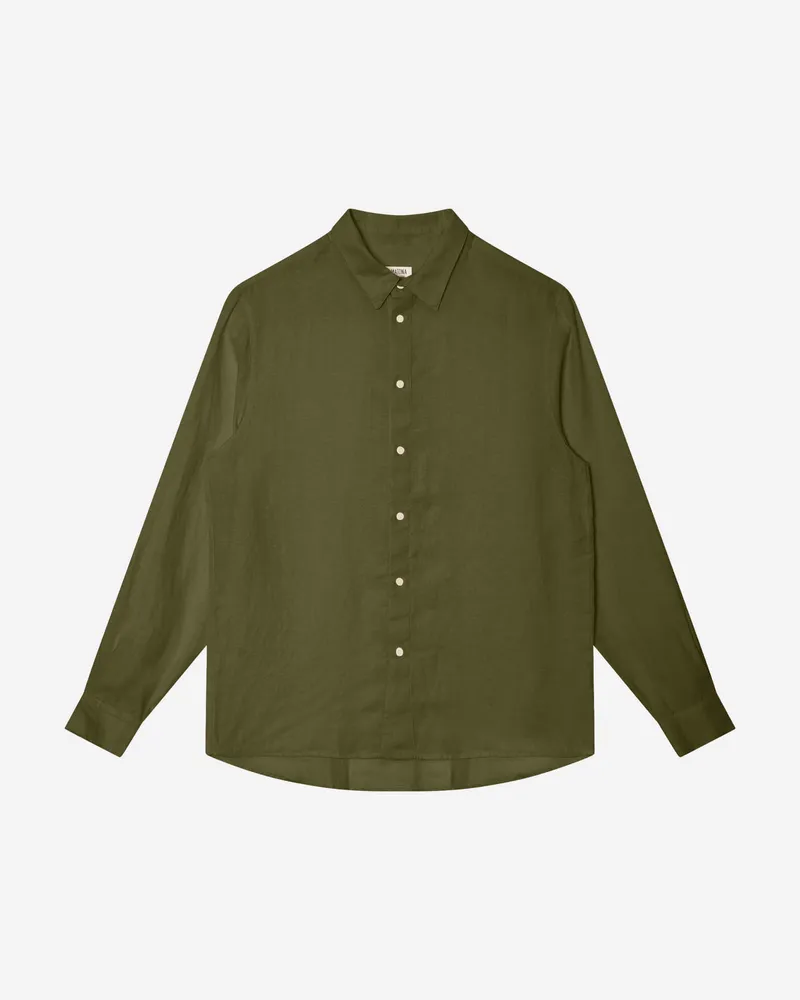 MATONA MATONA Herren vegan Hemd Casual Olive, Olivgrün, – Produktbild 1 von 2