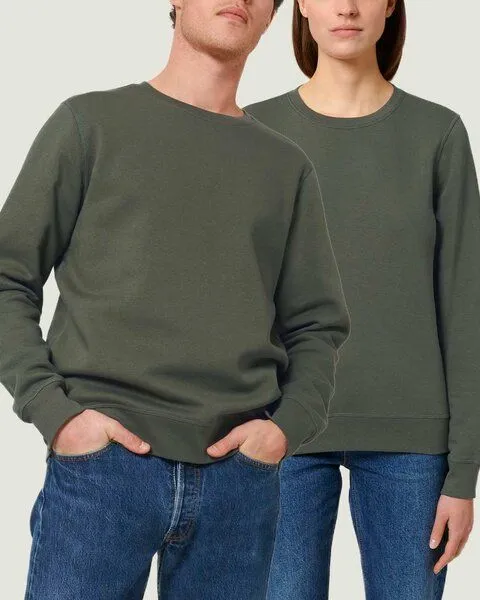 YTWOO YTWOO Unisex Sweatshirt | fairtrade & ökologisch, Khaki, – Produktbild 1 von 4