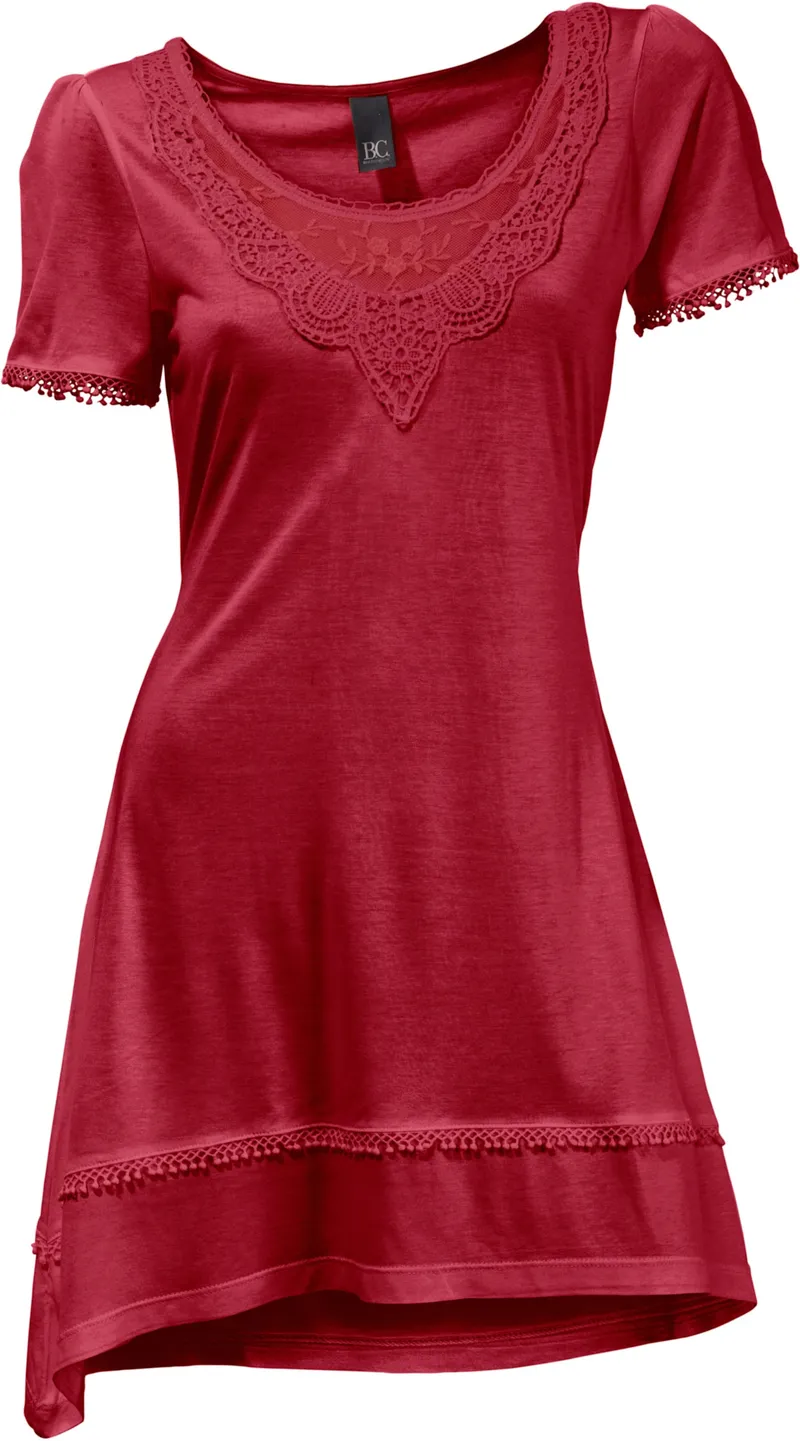 heine Longshirt karminrot, Karminrot, – Produktbild 1 von 2
