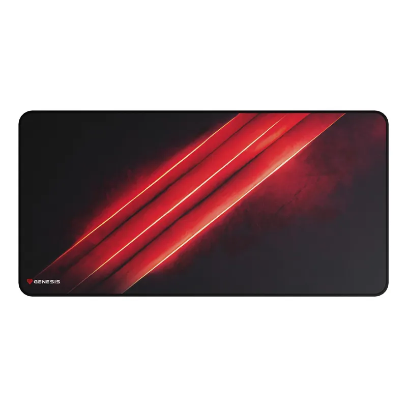 Genesis Carbon 500 Maxi Flash G2 Gaming-Mauspad, Schwarz/Rot – Produktbild 1 von 1