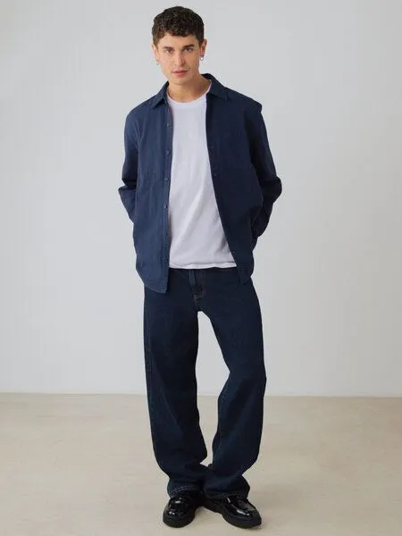 Honest Basics Honest Basics Herren Flanellhemd aus Bio-Baumwolle, Marlin, – Produktbild 2 von 4