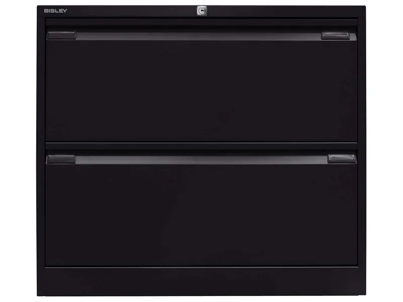 Bisley Bisley Registraturschrank doppelbahnig, zwei Schübe RAL 833 – Produktbild 1 von 1