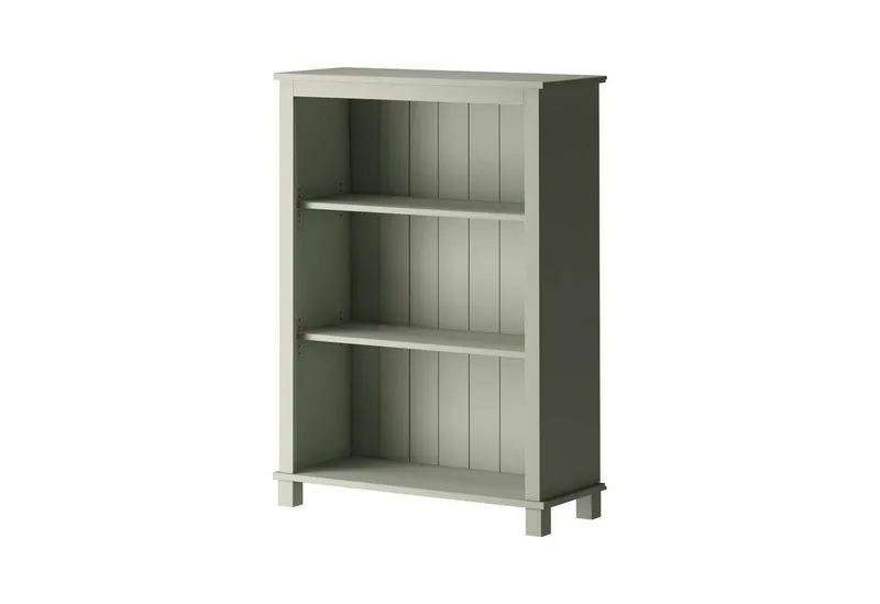 OTTO home Regal Pivo Bücherregal mit 2 verstellbaren Einlegeböden, natürliche Maserung, aus massivem Kiefernholz mit 3 Fächern, Höhe 106 cm, Grün, – Produktbild 1 von 3