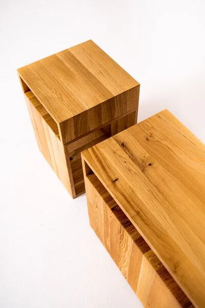 kleiderleiter_de kleiderleiter_de Beistelltisch BETA aus Holz (Eiche) – Produktbild 2 von 4