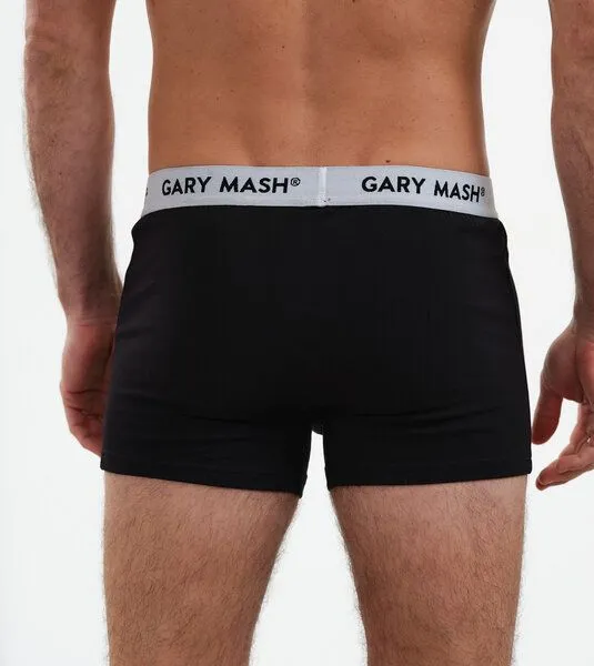 Gary Mash GARY MASH 2er-Set Bio Herren Boxerpanties, Schwarz, – Produktbild 3 von 4