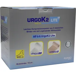 Urgo URGOK2 Lite Kompr.Syst.10cm Knöchelumf.18-25cm 6 St Binden – Produktbild 1 von 1