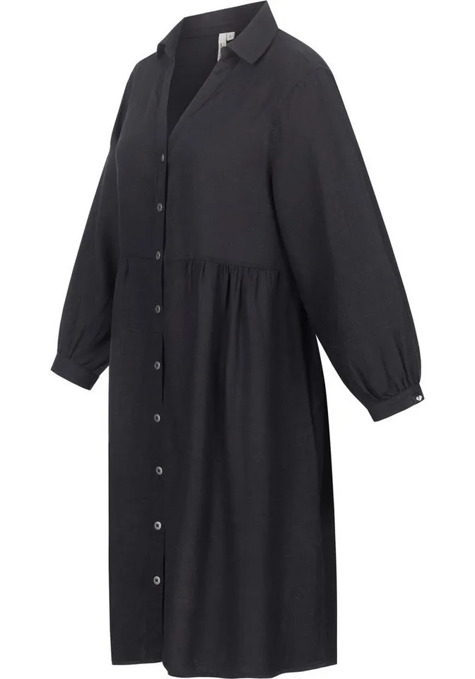 ragwear ragwear Minikleid Almu Leichtes Langarmkleid mit Blumenmuster, Schwarz, – Produktbild 2 von 3