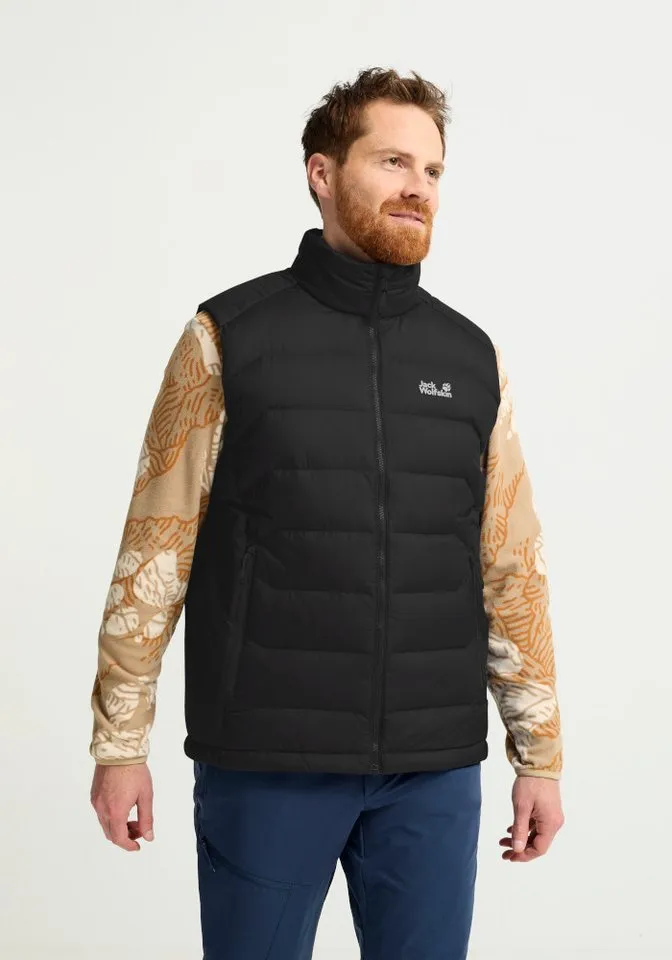 Jack Wolfskin Jack Wolfskin Daunenweste WILD PASS DOWN VEST M RDS Daunenweste, warm, wind- und wasserabweisend, Schwarz, – Produktbild 1 von 5