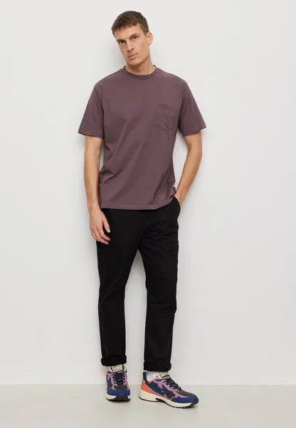recolution Herren T-Shirt aus Bio-Baumwolle - APOSERIS POCKET - recolution, Dark grape (lila), – Produktbild 3 von 4