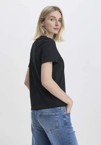 hessnatur hessnatur T-Shirt aus reiner Bio-Baumwolle, Schwarz, – Produktbild 2 von 4