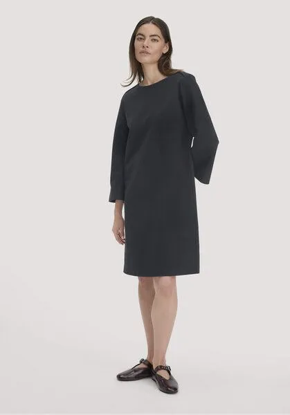 hessnatur hessnatur Jersey Kleid Mini Regular aus Bio-Baumwolle, Schwarz, – Produktbild 1 von 4