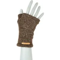 short'n'pietz short'n'pietz Handstulpen aus Schurwolle für Kinder, handgestrickt, Naturbraun, – Produktbild 1 von 1