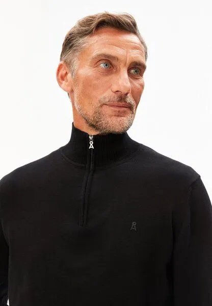 ARMEDANGELS ARMEDANGELS FAABES Herren Pullover aus Bio-Baumwolle, Black, – Produktbild 3 von 4
