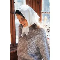 Kopyto Kopyto BIRUANG Bandana Halstuch 100% Merinowolle RWS-Zertifiziert Ökologisch Unifarben, Weiß, – Produktbild 1 von 1