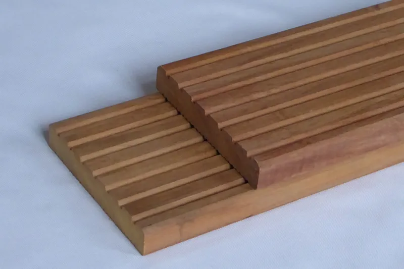 woodstore24 Garapa Terrassendielen Sichtseite fein geriffelt, KD, 25 x 145 mm, 2,13 m lang – Produktbild 1 von 1
