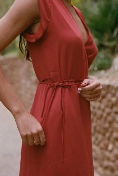 Nénés Nénés Kleid Inès, Terrakotta, – Produktbild 2 von 4