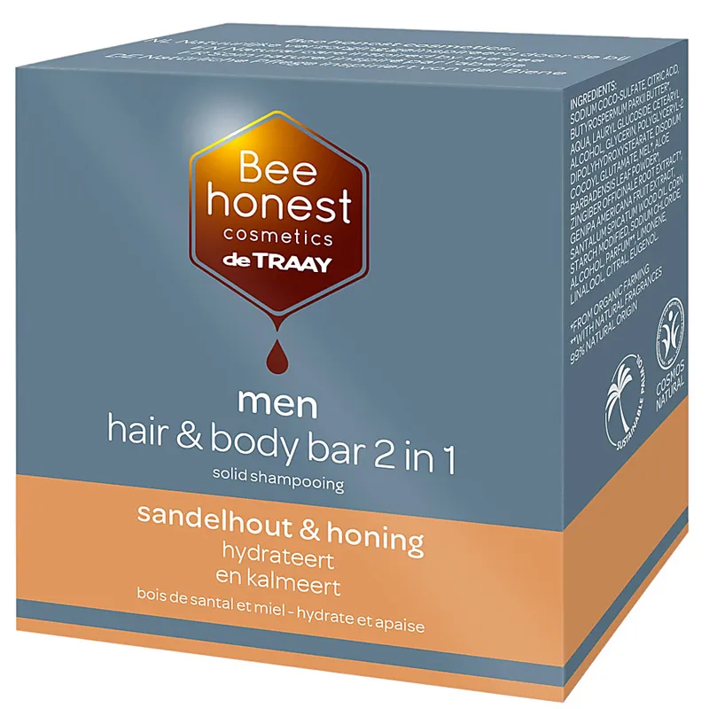 Bee Honest Bee Honest Hair & Body Bar Men Sandelholz & Honig – Produktbild 1 von 1