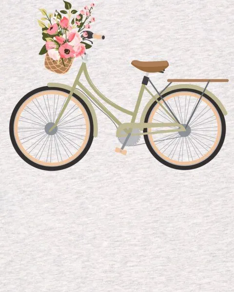watapparel watapparel T-Shirt Frauen Damenfahrrad, Cool heather grey, – Produktbild 3 von 3