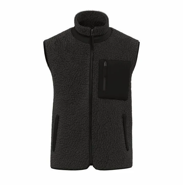 Greenspired Greenspired Nachhaltiger Unisex Sherpa-Bodywarmer, Schwarz, – Produktbild 1 von 1
