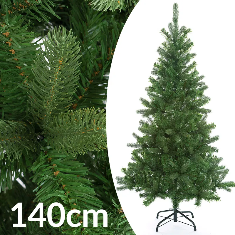 Casaria® Casaria Weihnachtsbaum PE PVC inkl Ständer 140cm dunkelgrün – Produktbild 1 von 1