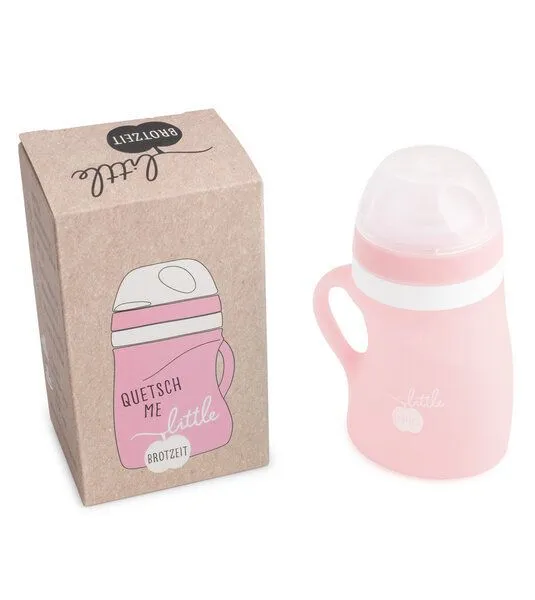Brotzeit Brotzeit Quetsch Me, Quetschbeutel Quetschie aus Silikon 150ml 6+, Rosa, – Produktbild 3 von 3