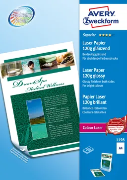 Avery Zweckform 200 Blatt CLP-Papier 120g glänzend – Produktbild 1 von 1