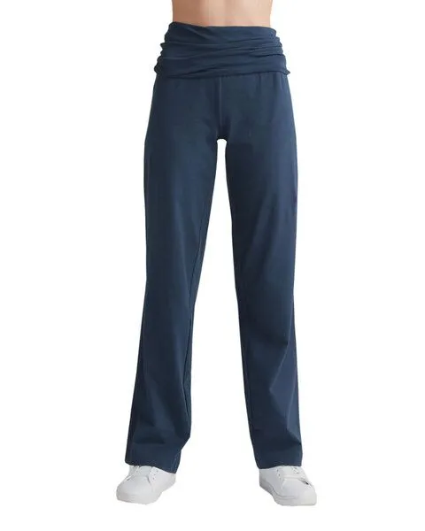 Leela Cotton Leela Cotton Damen Hose Bio Baumwolle Elasthan, Navy, – Produktbild 1 von 2