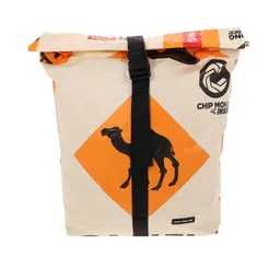 MoreThanHip MoreThanHip Rolltop Laptop 15.6 inch Rucksack aus recycelten Zement- oder Fischfuttersäcken - Chamroeun – Produktbild 1 von 1