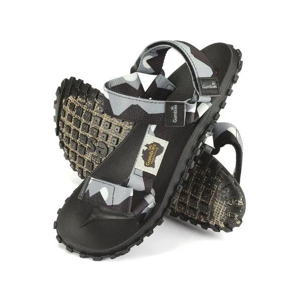 Gumbies Gumbies Scrambler - Nachhaltige Trekkingsandalen, Black-grey, – Produktbild 2 von 4