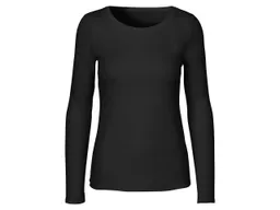 Neutral Neutral Bio-Damen-Langarmshirt mit Rundhalsaussschnitt schwarz, Gr. L – Produktbild 1 von 1