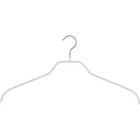 MAWA MAWA Kleiderbügel Silhouette F aus Metall - Set aus 10 Bügeln, Weiss, – Produktbild 1 von 1