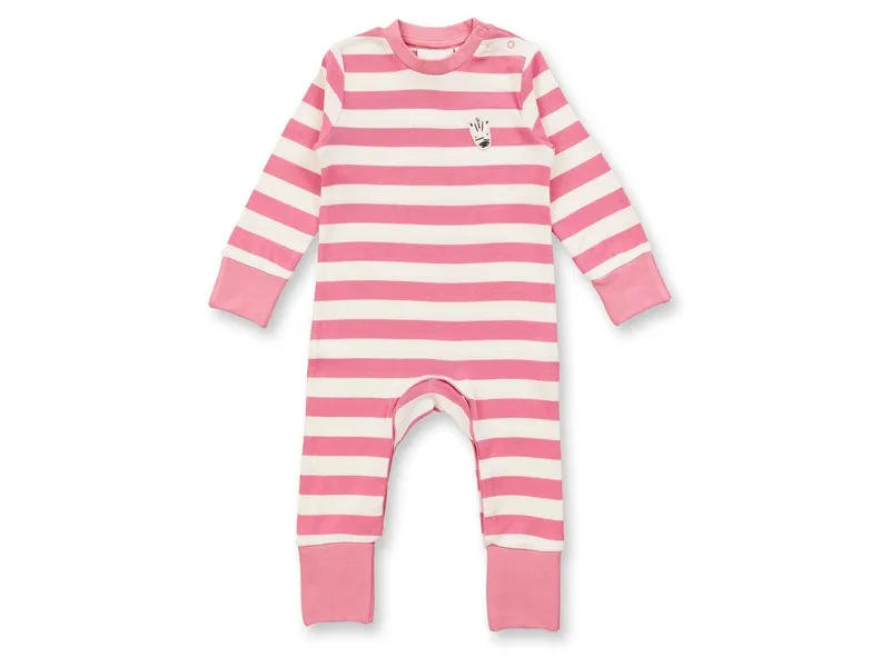 Sense Organics Sense Organics Baby und Kinder Schlafanzug mit Umschlagbündchen pink Gr. 80 (9-12 Monate), Pink, – Produktbild 1 von 1