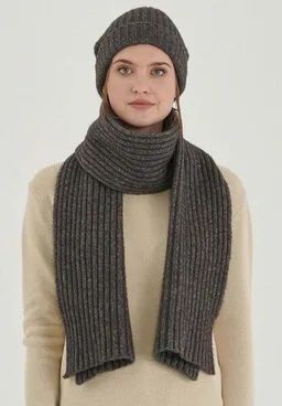 ORGANICATION ORGANICATION Unisex Strickschal aus Bio-Merinowolle und Bio-Baumwolle – Produktbild 1 von 1