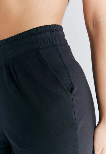 Leela Cotton Damen Pyjama Short aus 100% Bio-Baumwolle Schlafhose Leela Cotton 1440, Schwarz, – Produktbild 3 von 3