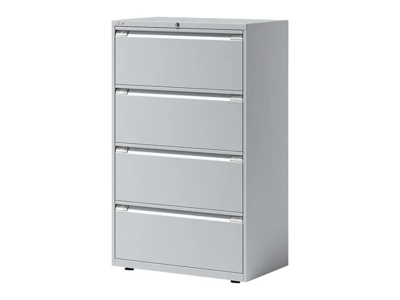Bisley Bisley Registraturschrank 2-bahnig, 4 Schubladen lichtgrau – Produktbild 1 von 1