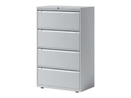 Bisley Bisley Registraturschrank 2-bahnig, 4 Schubladen lichtgrau – Produktbild 1 von 1