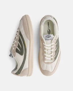MoEa MoEa Herren vegan Sneaker Flow In Beige/Grün Pilz – Produktbild 1 von 1