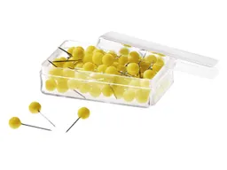100 Stk. Moderationsnadeln gelb 6 x 15 mm – Produktbild 1 von 1