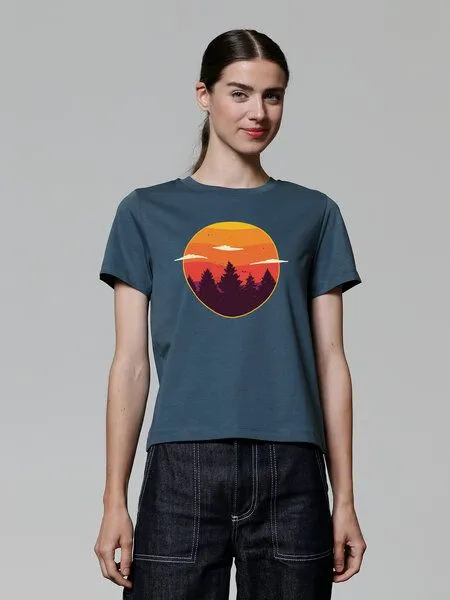 watapparel watapparel T-Shirt Frauen Sunset forest, Stargazer, – Produktbild 2 von 3