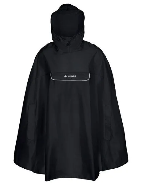 Vaude VAUDE Poncho Valdipino Poncho, Black, – Produktbild 1 von 5