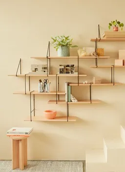 Hausen Hausen Wandregal LINK Trio shelf beech / black – Produktbild 1 von 1