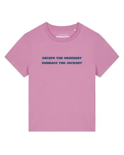 watapparel watapparel T-Shirt Frauen Escape the ordinary, Bubble pink, – Produktbild 1 von 2