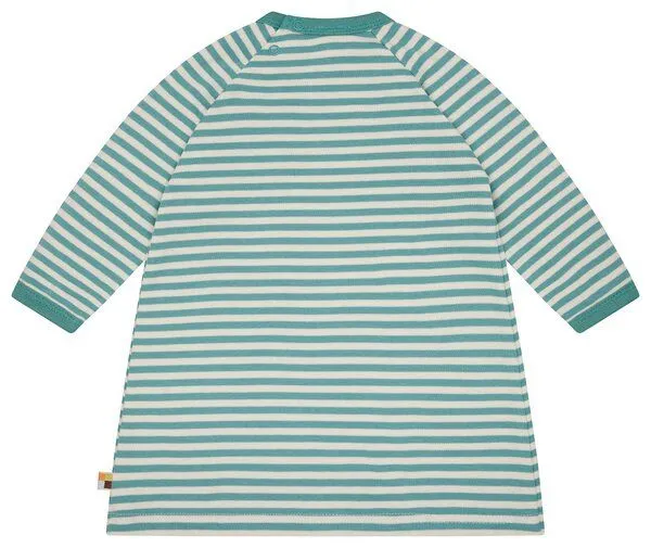 loud + proud loud + proud Babys & Kinder Weiches Sweatkleid, GOTS-zertifiziert, Oregano(grün), – Produktbild 3 von 5